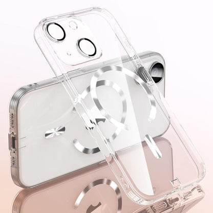 Plating Paint TPU MagSafe Phone Case with Dust Plug & Lens Film