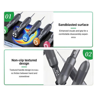 RELIFE RL-717 Rocket-Head Screwdrivers for Disassembling and Repairing (5 in 1 Set)