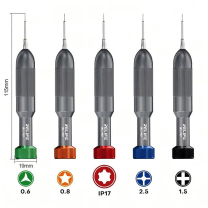 RELIFE RL-717 Rocket-Head Screwdrivers for Disassembling and Repairing (5 in 1 Set)