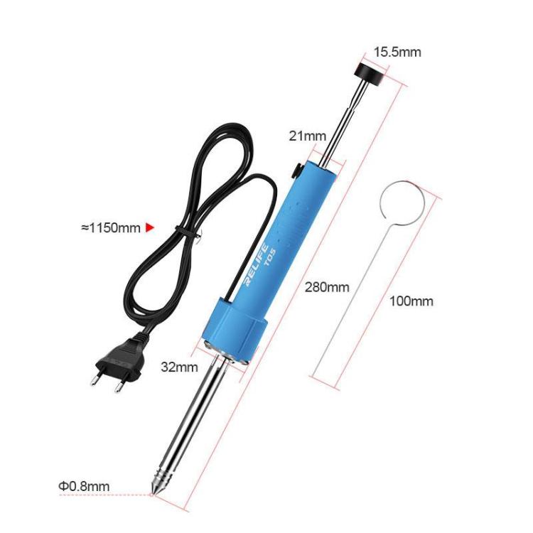 RELIFE TO5 30W Rapid Heating and Strong Suction Electric Desoldering Gun, RELIFE TO5 EU Plug