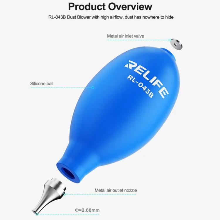 RELIFE RL-043B Soft Silicone Dust Blowing Ball, RELIFE RL-043B
