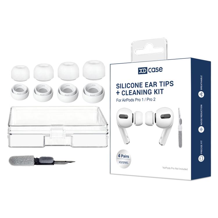 XDcase 4 Pairs Silicone Earplugs with Pressure Relief Holes L / M / S / XS Size, L / M / S / XS