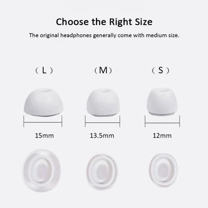 XDcase 4 Pairs Silicone Earplugs with Pressure Relief Holes L / M / S / XS Size