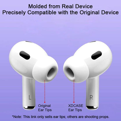 XDcase 4 Pairs Silicone Earplugs with Pressure Relief Holes L / M / S / XS Size, L / M / S / XS