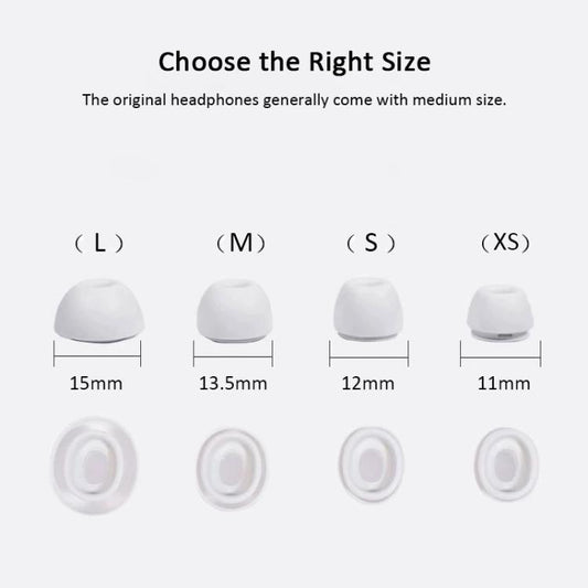 XDcase 3 Pairs Silicone Earplugs with Pressure Relief Holes L / M / S Size