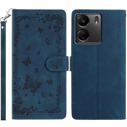 Secret Garden Butterfly Pattern Leather Phone Case, For Redmi 14C 4G, For Redmi A3, For Redmi 13C 4G Global