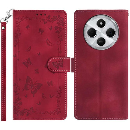 Secret Garden Butterfly Pattern Leather Phone Case, For Redmi 14C 4G, For Redmi A3, For Redmi 13C 4G Global