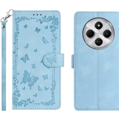 Secret Garden Butterfly Pattern Leather Phone Case, For Redmi 14C 4G, For Redmi A3, For Redmi 13C 4G Global