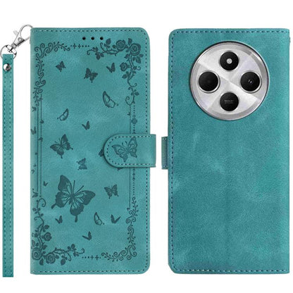 Secret Garden Butterfly Pattern Leather Phone Case, For Redmi 14C 4G, For Redmi A3, For Redmi 13C 4G Global