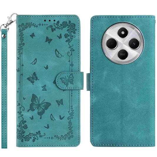 Secret Garden Butterfly Pattern Leather Phone Case, For Redmi 14C 4G, For Redmi A3, For Redmi 13C 4G Global