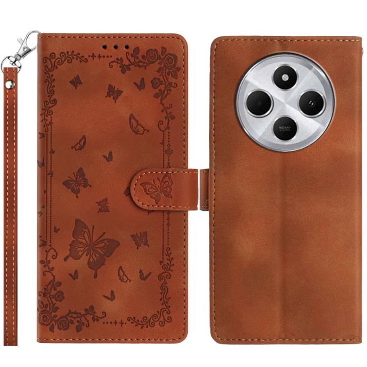 Secret Garden Butterfly Pattern Leather Phone Case, For Redmi 14C 4G, For Redmi A3, For Redmi 13C 4G Global