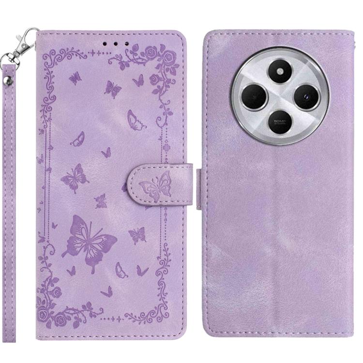 Secret Garden Butterfly Pattern Leather Phone Case, For Redmi 14C 4G, For Redmi A3, For Redmi 13C 4G Global