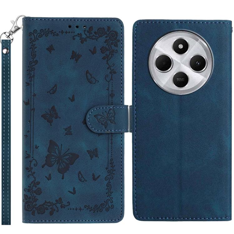 Secret Garden Butterfly Pattern Leather Phone Case, For Redmi 14C 4G, For Redmi A3, For Redmi 13C 4G Global