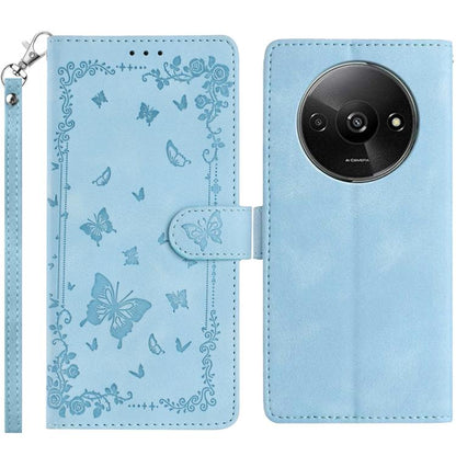 Secret Garden Butterfly Pattern Leather Phone Case, For Redmi 14C 4G, For Redmi A3, For Redmi 13C 4G Global