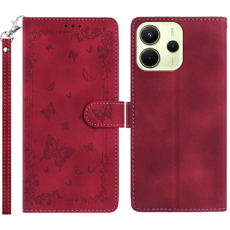 Secret Garden Butterfly Pattern Leather Phone Case, For Redmi K90 Pro Max / Poco F8 Ultra, For Redmi K90 / Poco F8 Pro, For Redmi 15C 5G / 4G EU 173mm, For Redmi 15 5G Global/15 4G SEA 169.5, For Redmi 15 5G / 4G EU 171mm                               ...
