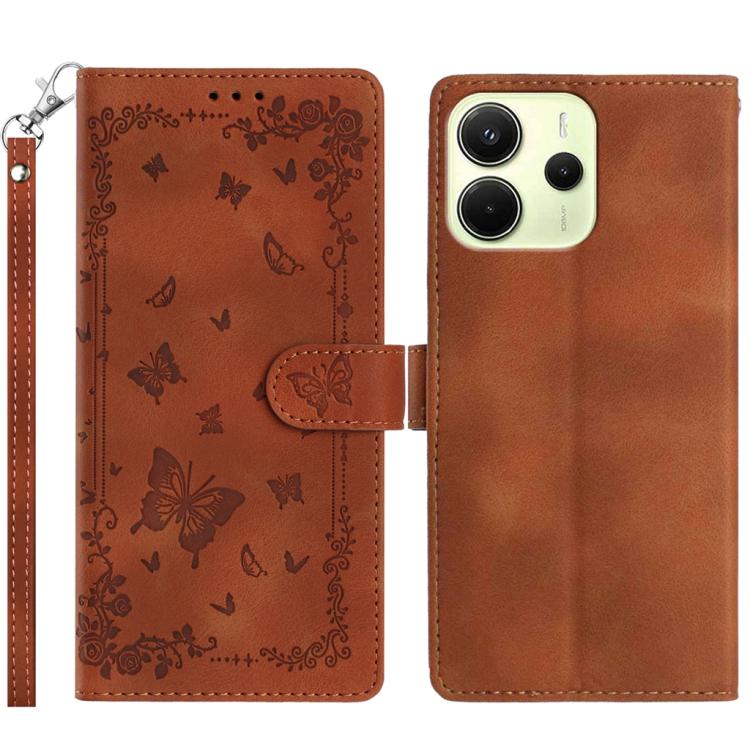 Secret Garden Butterfly Pattern Leather Phone Case, For Redmi K90 Pro Max / Poco F8 Ultra, For Redmi K90 / Poco F8 Pro, For Redmi 15C 5G / 4G EU 173mm, For Redmi 15 5G Global/15 4G SEA 169.5, For Redmi 15 5G / 4G EU 171mm                               ...