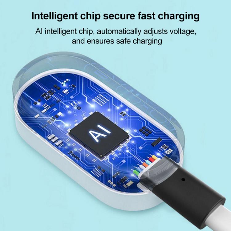 Integrated USB Port Magnetic Data Charging Cable, Length: 1m