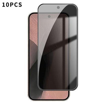 10pcs Kalebol High-Aluminum Screen-Printed Full-Coverage Black-Border Privacy Tempered Glass Film, For Google Pixel 11 Pro XL, For Google Pixel 11, For Google Pixel 11 Pro, For Google Pixel 10a, For Google Pixel 10 Pro XL, For Google Pixel 10 Pro      ...