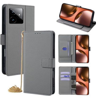 Crossbody Chain Triangle Leather Phone Case, For Realme Neo8 5G, For Realme 16 Pro+ 5G, For Realme 16 Pro 5G, For Realme C85 5G, For Realme C85 Pro 4G, For Realme GT7 5G