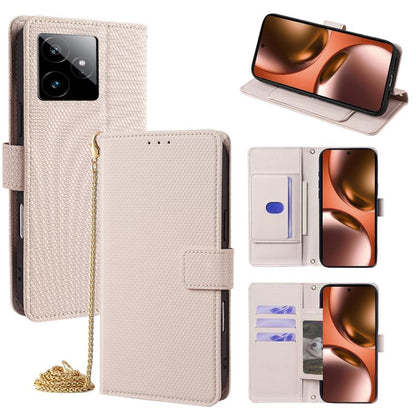 Crossbody Chain Triangle Leather Phone Case, For Realme Neo8 5G, For Realme 16 Pro+ 5G, For Realme 16 Pro 5G, For Realme C85 5G, For Realme C85 Pro 4G, For Realme GT7 5G