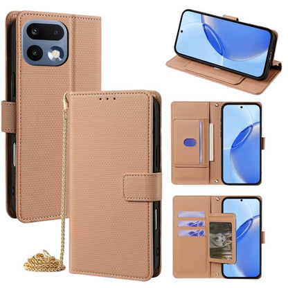 Crossbody Chain Triangle Leather Phone Case, For Realme Neo8 5G, For Realme 16 Pro+ 5G, For Realme 16 Pro 5G, For Realme C85 5G, For Realme C85 Pro 4G, For Realme GT7 5G