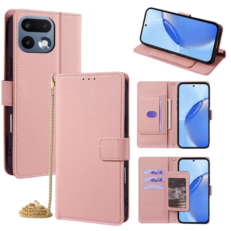 Crossbody Chain Triangle Leather Phone Case, For Realme Neo8 5G, For Realme 16 Pro+ 5G, For Realme 16 Pro 5G, For Realme C85 5G, For Realme C85 Pro 4G, For Realme GT7 5G