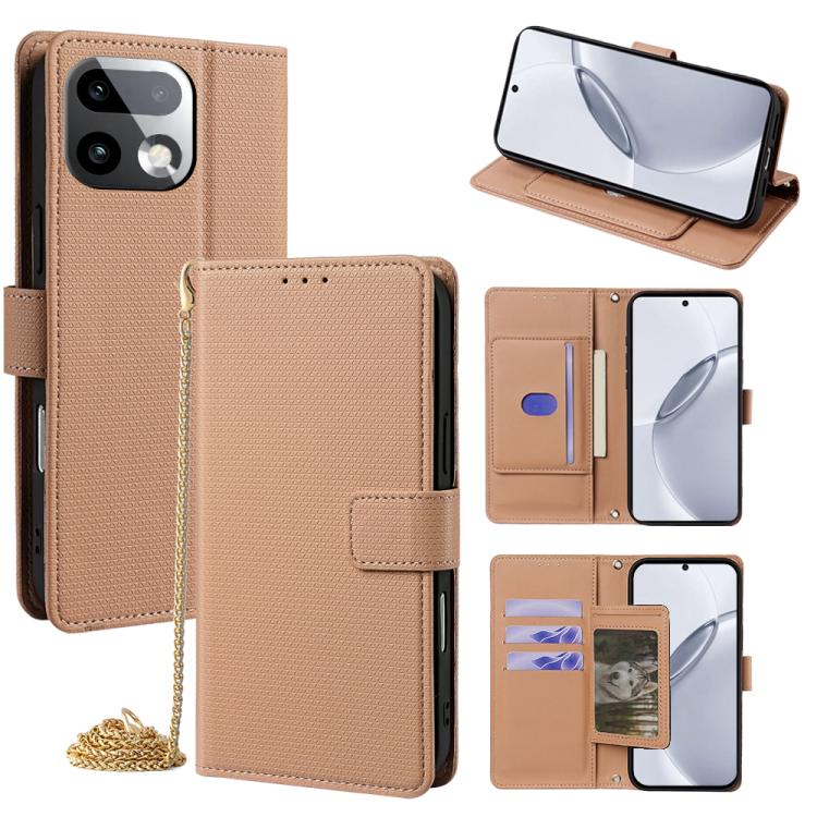 Crossbody Chain Triangle Leather Phone Case, For Realme Neo8 5G, For Realme 16 Pro+ 5G, For Realme 16 Pro 5G, For Realme C85 5G, For Realme C85 Pro 4G, For Realme GT7 5G