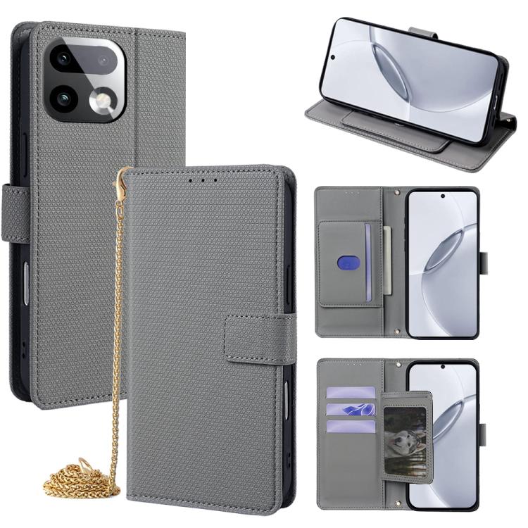 Crossbody Chain Triangle Leather Phone Case, For Realme Neo8 5G, For Realme 16 Pro+ 5G, For Realme 16 Pro 5G, For Realme C85 5G, For Realme C85 Pro 4G, For Realme GT7 5G