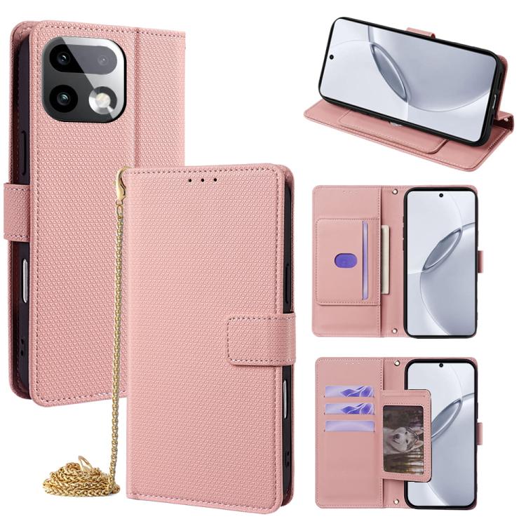 Crossbody Chain Triangle Leather Phone Case, For Realme Neo8 5G, For Realme 16 Pro+ 5G, For Realme 16 Pro 5G, For Realme C85 5G, For Realme C85 Pro 4G, For Realme GT7 5G