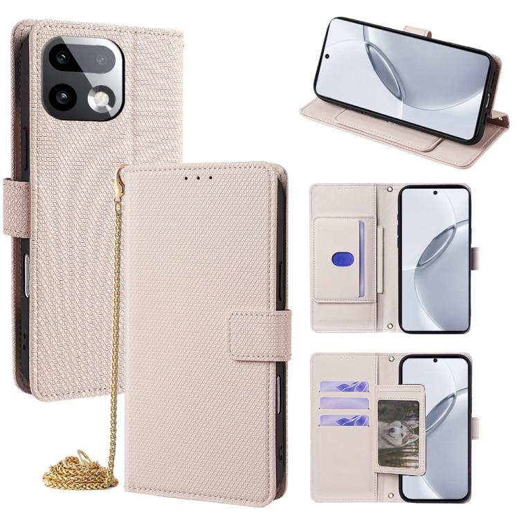 Crossbody Chain Triangle Leather Phone Case, For Realme Neo8 5G, For Realme 16 Pro+ 5G, For Realme 16 Pro 5G, For Realme C85 5G, For Realme C85 Pro 4G, For Realme GT7 5G