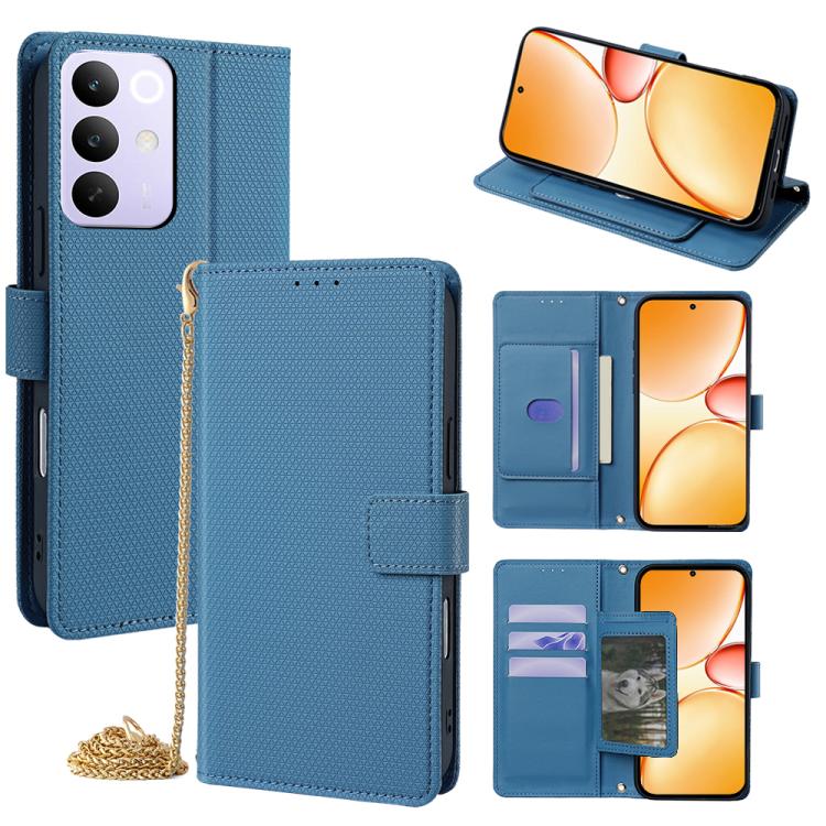 Crossbody Chain Triangle Leather Phone Case, For Realme Neo8 5G, For Realme 16 Pro+ 5G, For Realme 16 Pro 5G, For Realme C85 5G, For Realme C85 Pro 4G, For Realme GT7 5G