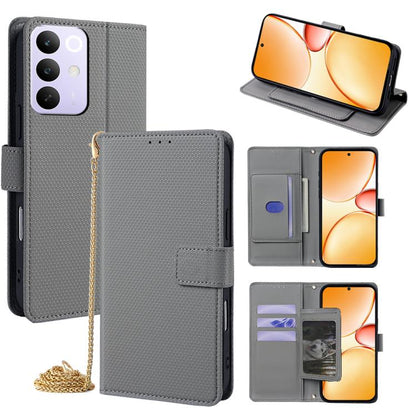 Crossbody Chain Triangle Leather Phone Case, For Realme Neo8 5G, For Realme 16 Pro+ 5G, For Realme 16 Pro 5G, For Realme C85 5G, For Realme C85 Pro 4G, For Realme GT7 5G