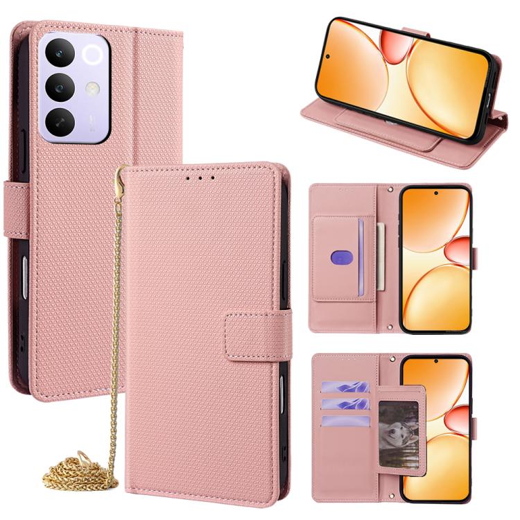 Crossbody Chain Triangle Leather Phone Case, For Realme Neo8 5G, For Realme 16 Pro+ 5G, For Realme 16 Pro 5G, For Realme C85 5G, For Realme C85 Pro 4G, For Realme GT7 5G