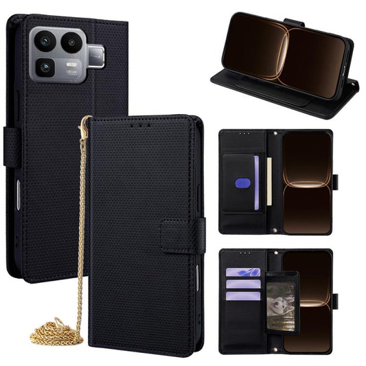 Crossbody Chain Triangle Leather Phone Case, For Realme Neo8 5G, For Realme 16 Pro+ 5G, For Realme 16 Pro 5G, For Realme C85 5G, For Realme C85 Pro 4G, For Realme GT7 5G
