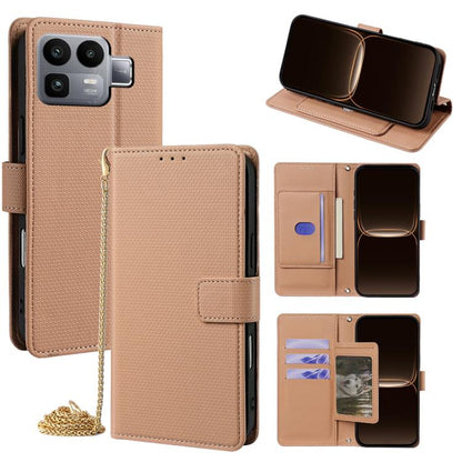 Crossbody Chain Triangle Leather Phone Case, For Realme Neo8 5G, For Realme 16 Pro+ 5G, For Realme 16 Pro 5G, For Realme C85 5G, For Realme C85 Pro 4G, For Realme GT7 5G