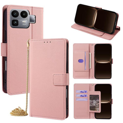 Crossbody Chain Triangle Leather Phone Case, For Realme Neo8 5G, For Realme 16 Pro+ 5G, For Realme 16 Pro 5G, For Realme C85 5G, For Realme C85 Pro 4G, For Realme GT7 5G