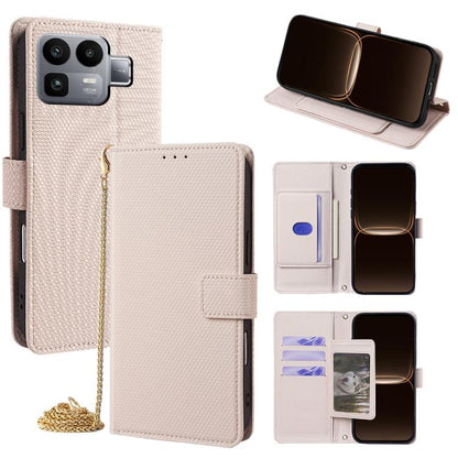 Crossbody Chain Triangle Leather Phone Case, For Realme Neo8 5G, For Realme 16 Pro+ 5G, For Realme 16 Pro 5G, For Realme C85 5G, For Realme C85 Pro 4G, For Realme GT7 5G