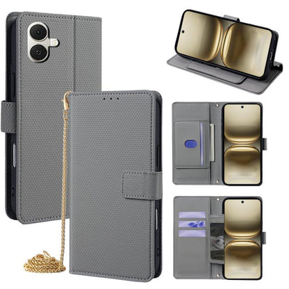 Crossbody Chain Triangle Leather Phone Case, For Tecno Pova Curve 2 5G, For Tecno Camon 50 Pro 4G, For Tecno Camon 50 4G, For Tecno Pova 7 Pro 5G, For Tecno Pova 7 5G, For Tecno Pop 10 4G, For Tecno Spark 40 Pro+ 4G, For Tecno Spark 40 Pro 4G