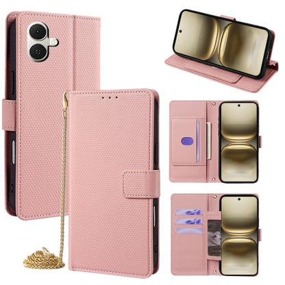 Crossbody Chain Triangle Leather Phone Case, For Tecno Pova Curve 2 5G, For Tecno Camon 50 Pro 4G, For Tecno Camon 50 4G, For Tecno Pova 7 Pro 5G, For Tecno Pova 7 5G, For Tecno Pop 10 4G, For Tecno Spark 40 Pro+ 4G, For Tecno Spark 40 Pro 4G