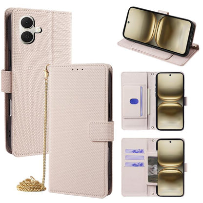 Crossbody Chain Triangle Leather Phone Case, For Tecno Pova Curve 2 5G, For Tecno Camon 50 Pro 4G, For Tecno Camon 50 4G, For Tecno Pova 7 Pro 5G, For Tecno Pova 7 5G, For Tecno Pop 10 4G, For Tecno Spark 40 Pro+ 4G, For Tecno Spark 40 Pro 4G