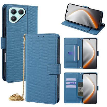Crossbody Chain Triangle Leather Phone Case, For Tecno Pova Curve 2 5G, For Tecno Camon 50 Pro 4G, For Tecno Camon 50 4G, For Tecno Pova 7 Pro 5G, For Tecno Pova 7 5G, For Tecno Pop 10 4G, For Tecno Spark 40 Pro+ 4G, For Tecno Spark 40 Pro 4G
