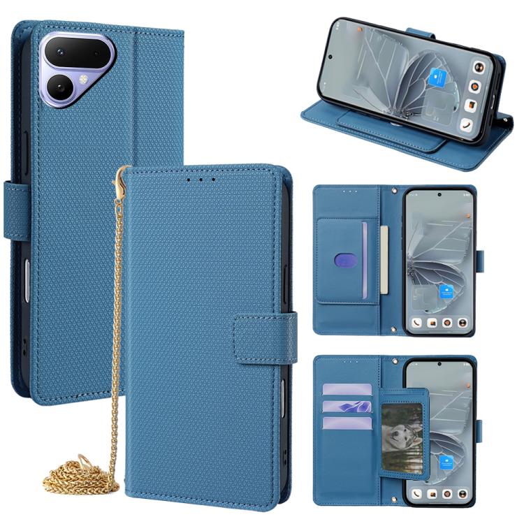 Crossbody Chain Triangle Leather Phone Case, For Tecno Pova Curve 2 5G, For Tecno Camon 50 Pro 4G, For Tecno Camon 50 4G, For Tecno Pova 7 Pro 5G, For Tecno Pova 7 5G, For Tecno Pop 10 4G, For Tecno Spark 40 Pro+ 4G, For Tecno Spark 40 Pro 4G
