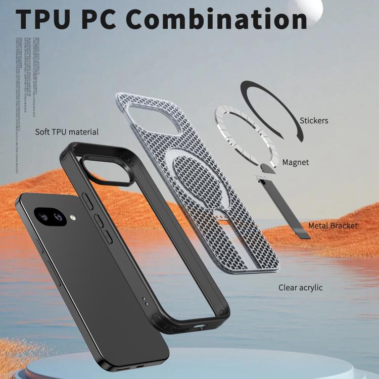 Honeycomb Cooling MagSafe Holder Phone Case, For Google Pixel 10a, For Google Pixel 10 Pro XL, For Google Pixel 10 / 10 Pro, For Google Pixel 9a