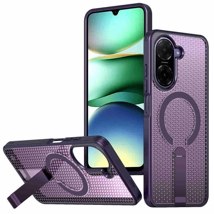Honeycomb Cooling MagSafe Holder Phone Case, For Redmi Note 15 Pro+ 5G 163.3mm / Poco M8 Pro 5G, For Redmi Note 15 4G / 5G Global 164mm / Poco M8 5G, For Redmi K90 Pro Max / Poco F8 Ultra, For Redmi K90 / Poco F8 Pro 5G                                 ...