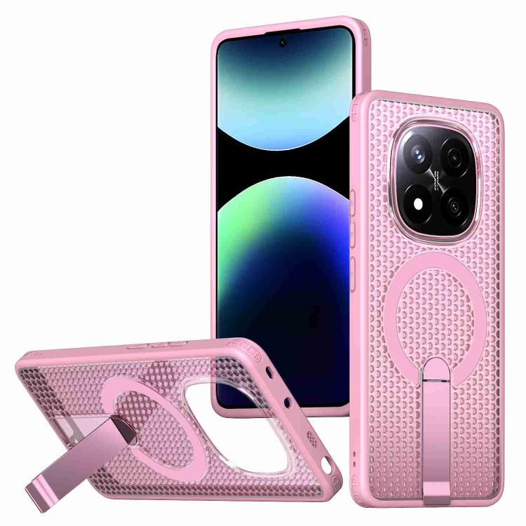 Honeycomb Cooling MagSafe Holder Phone Case, For Redmi Note 15 Pro+ 5G 163.3mm / Poco M8 Pro 5G, For Redmi Note 15 4G / 5G Global 164mm / Poco M8 5G, For Redmi K90 Pro Max / Poco F8 Ultra, For Redmi K90 / Poco F8 Pro 5G                                 ...