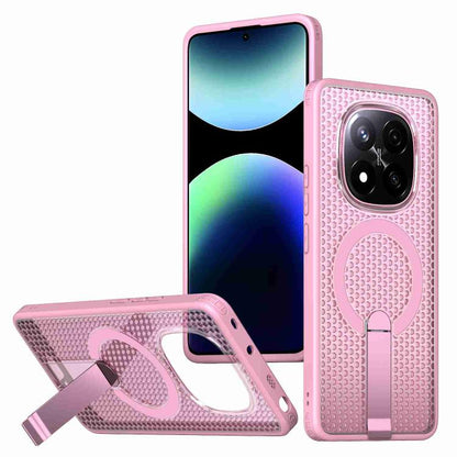 Honeycomb Cooling MagSafe Holder Phone Case, For Redmi Note 15 Pro+ 5G 163.3mm / Poco M8 Pro 5G, For Redmi Note 15 4G / 5G Global 164mm / Poco M8 5G, For Redmi K90 Pro Max / Poco F8 Ultra, For Redmi K90 / Poco F8 Pro 5G                                 ...