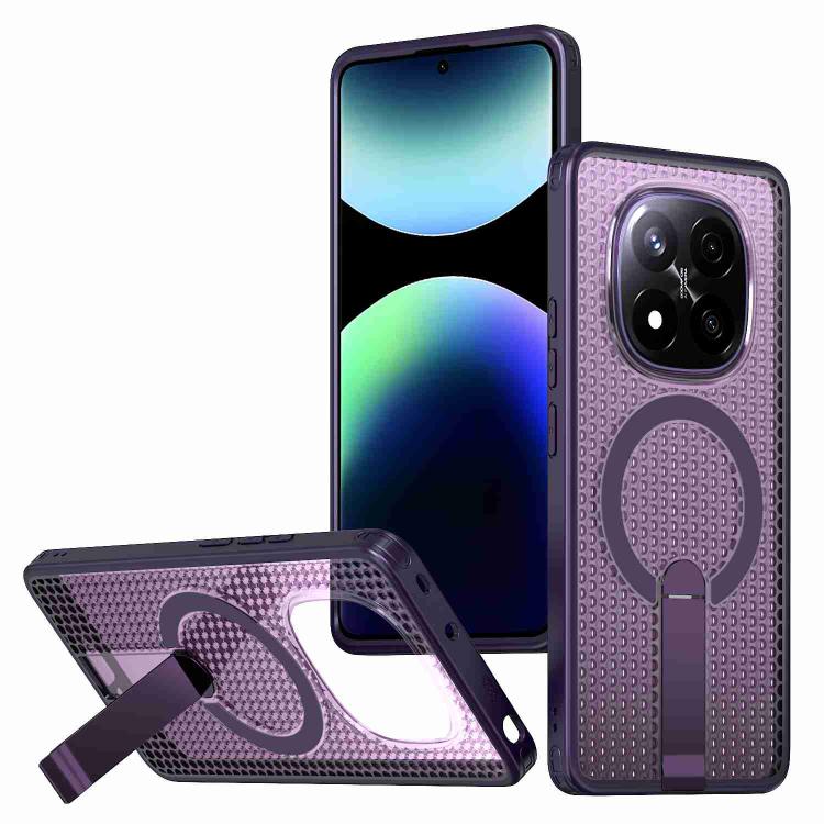 Honeycomb Cooling MagSafe Holder Phone Case, For Redmi Note 15 Pro+ 5G 163.3mm / Poco M8 Pro 5G, For Redmi Note 15 4G / 5G Global 164mm / Poco M8 5G, For Redmi K90 Pro Max / Poco F8 Ultra, For Redmi K90 / Poco F8 Pro 5G                                 ...