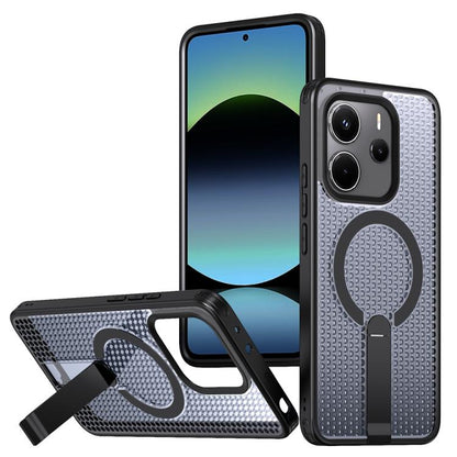 Honeycomb Cooling MagSafe Holder Phone Case, For Redmi Note 15 Pro+ 5G 163.3mm / Poco M8 Pro 5G, For Redmi Note 15 4G / 5G Global 164mm / Poco M8 5G, For Redmi K90 Pro Max / Poco F8 Ultra, For Redmi K90 / Poco F8 Pro 5G                                 ...