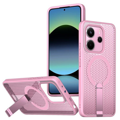 Honeycomb Cooling MagSafe Holder Phone Case, For Redmi Note 15 Pro+ 5G 163.3mm / Poco M8 Pro 5G, For Redmi Note 15 4G / 5G Global 164mm / Poco M8 5G, For Redmi K90 Pro Max / Poco F8 Ultra, For Redmi K90 / Poco F8 Pro 5G                                 ...