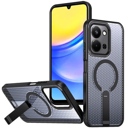 Honeycomb Cooling MagSafe Holder Phone Case, For Redmi Note 15 Pro+ 5G 163.3mm / Poco M8 Pro 5G, For Redmi Note 15 4G / 5G Global 164mm / Poco M8 5G, For Redmi K90 Pro Max / Poco F8 Ultra, For Redmi K90 / Poco F8 Pro 5G                                 ...